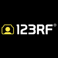 123RF Icon Black 200